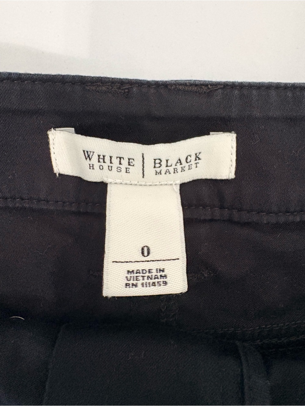 WHBM Utility Cargo Mini Skirt Sz 0 Black EUC - Picture 3 of 9